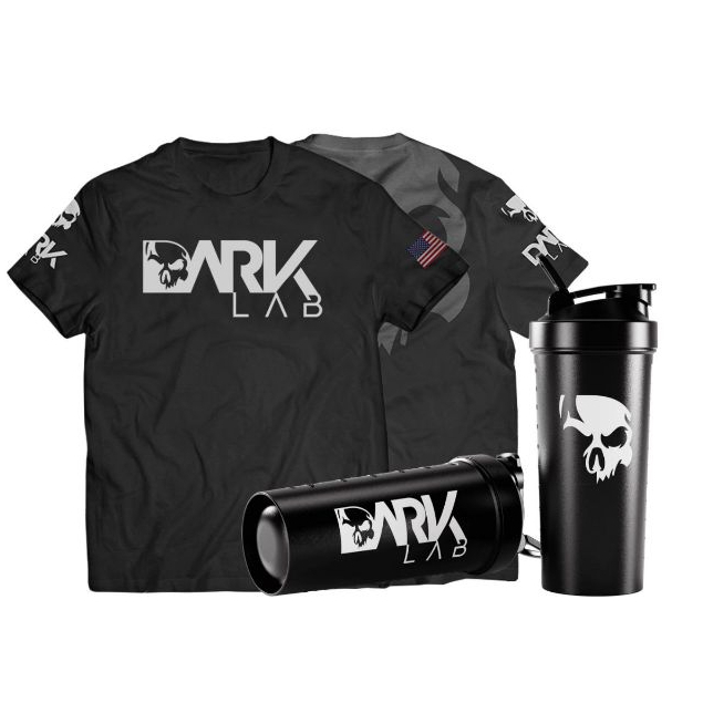 Dark Lab Kit Camiseta Caveira Coqueteleira