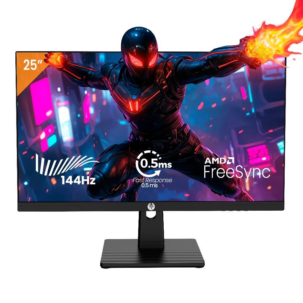 🔥Monitor Gamer Haiz 25'' 144hz 0.5ms 1920x1080 HDR10 Resolução FHD HDMI/DP Painel IPS VES