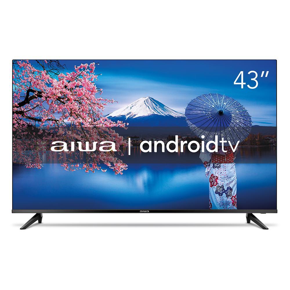 SMART TV AIWA 43" FULL HD COM ANDROID POR R$1.059,11 NO PIX!