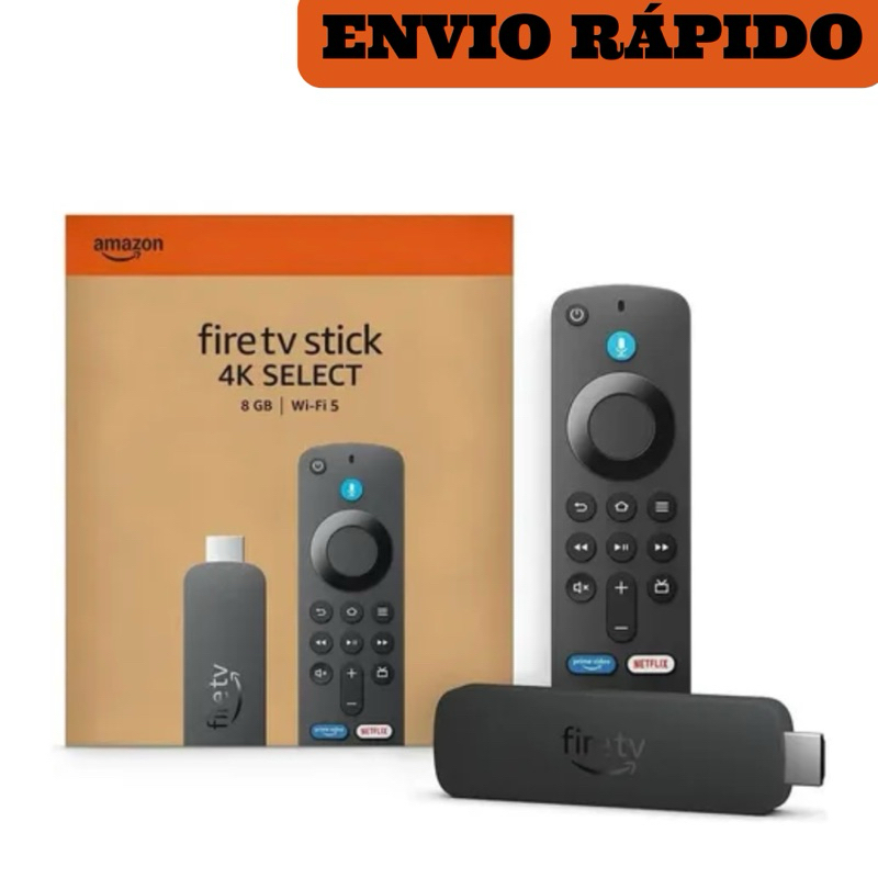 Amazon Fire TV Stick 4K Select com Alexa | Streaming em Ultra HD 4K | Wi-Fi 5 | 8GB