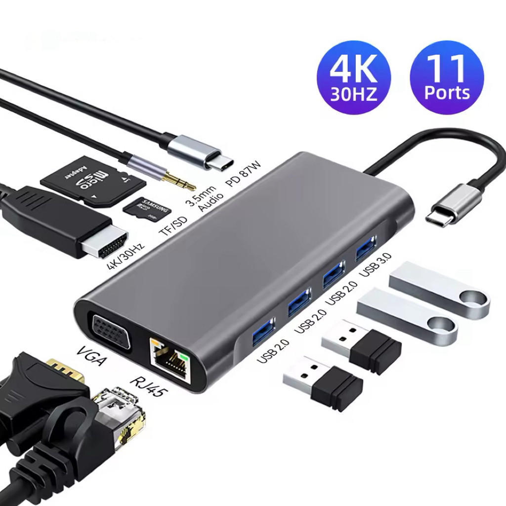 Hub Adaptador USB-C Multifuncional
