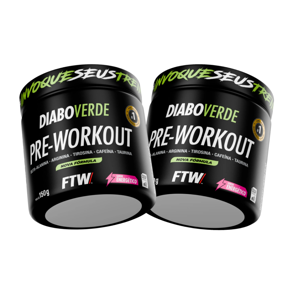 ✅ Kit Pré Treino Diabo Verde FTW