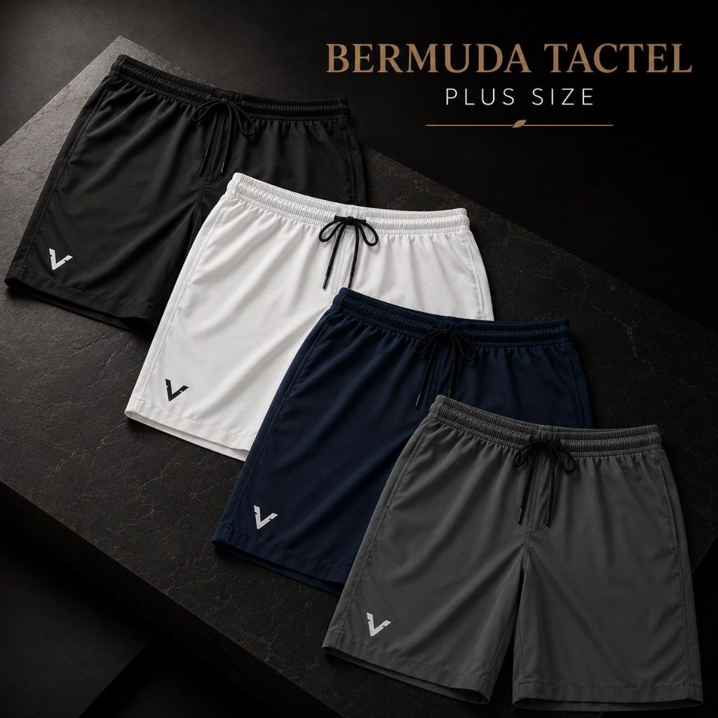 ✅ Kit 2 Bermudas Tactel Velkon