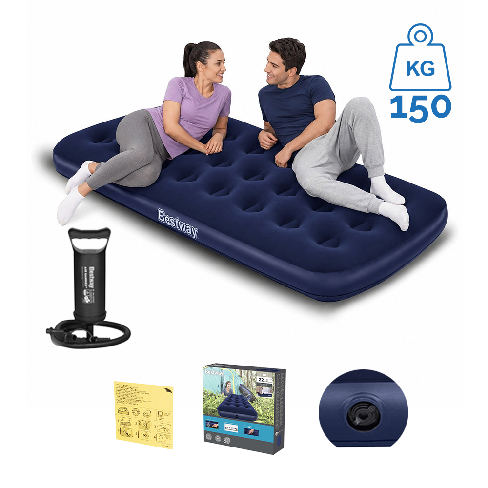 ✅ Colchão Inflável Solteiro Bestway