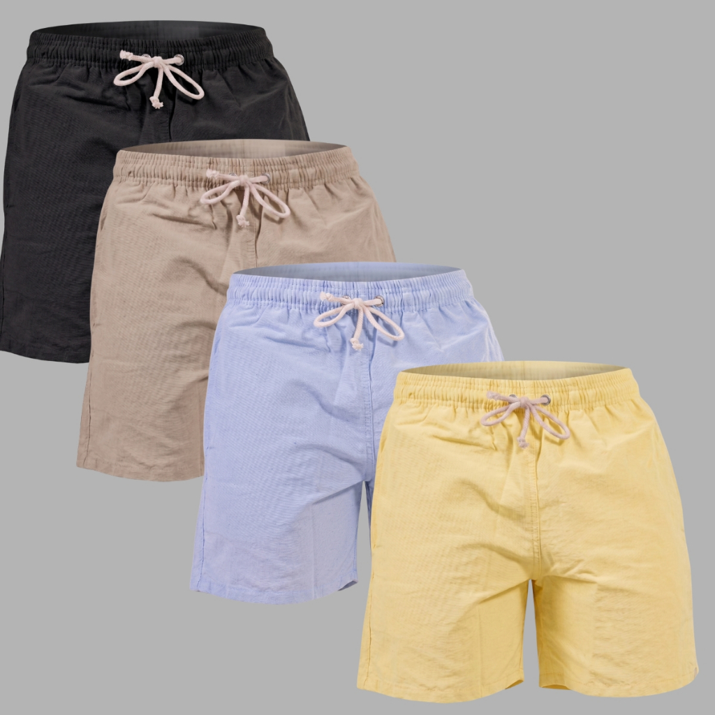 ✅ Kit 4 Bermudas Linho Masculinas