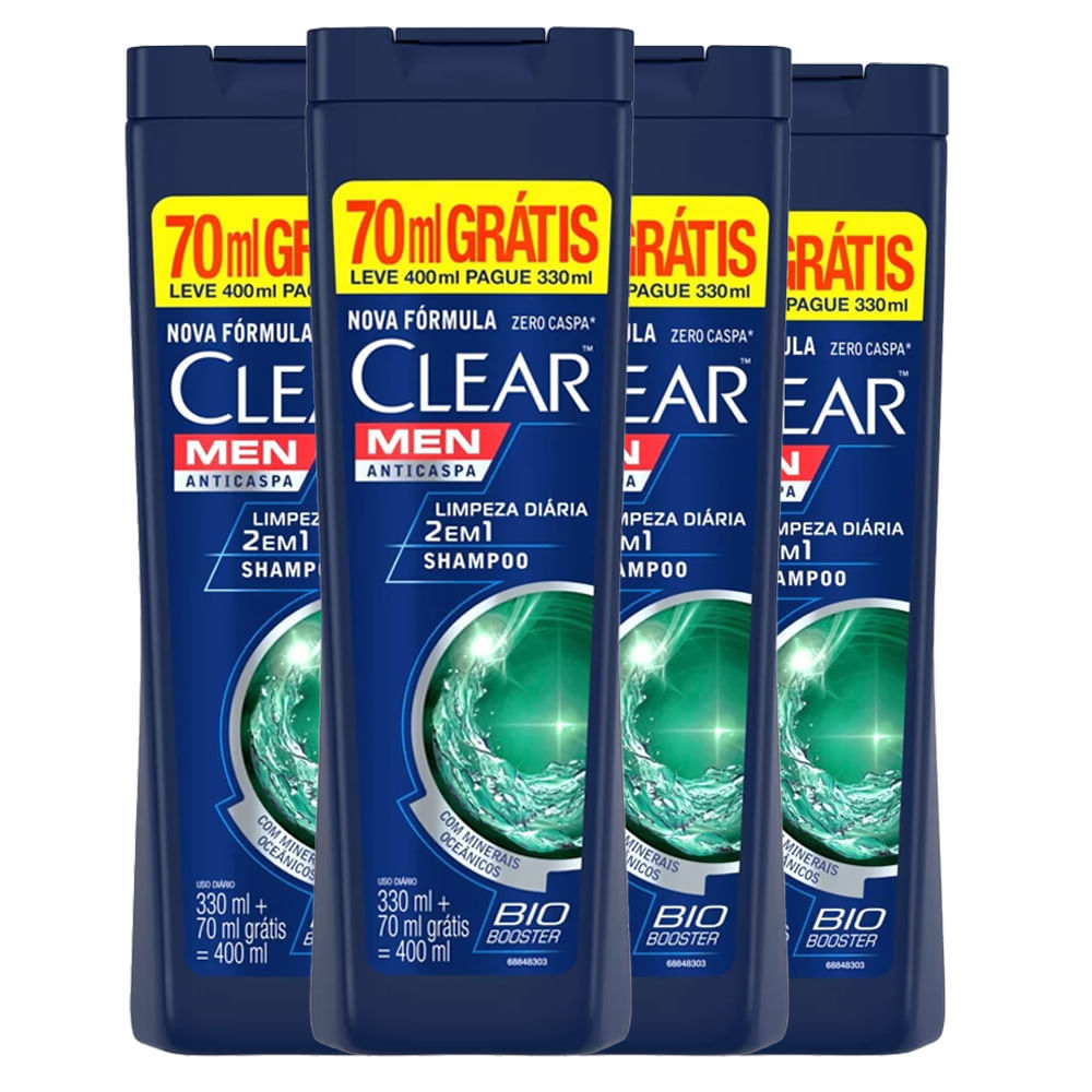 ✅ Kit Shampoo Clear Limpeza Diária