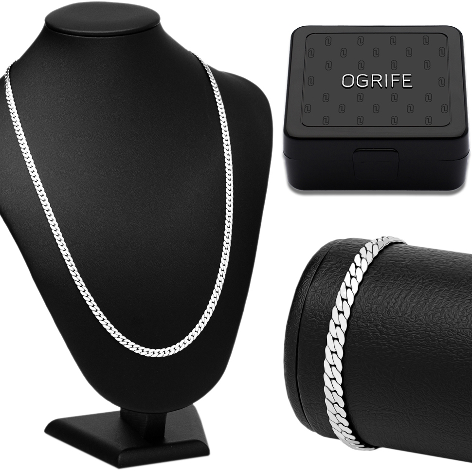 ✅ Conjunto Corrente e Pulseira OGRIFE CJ-91