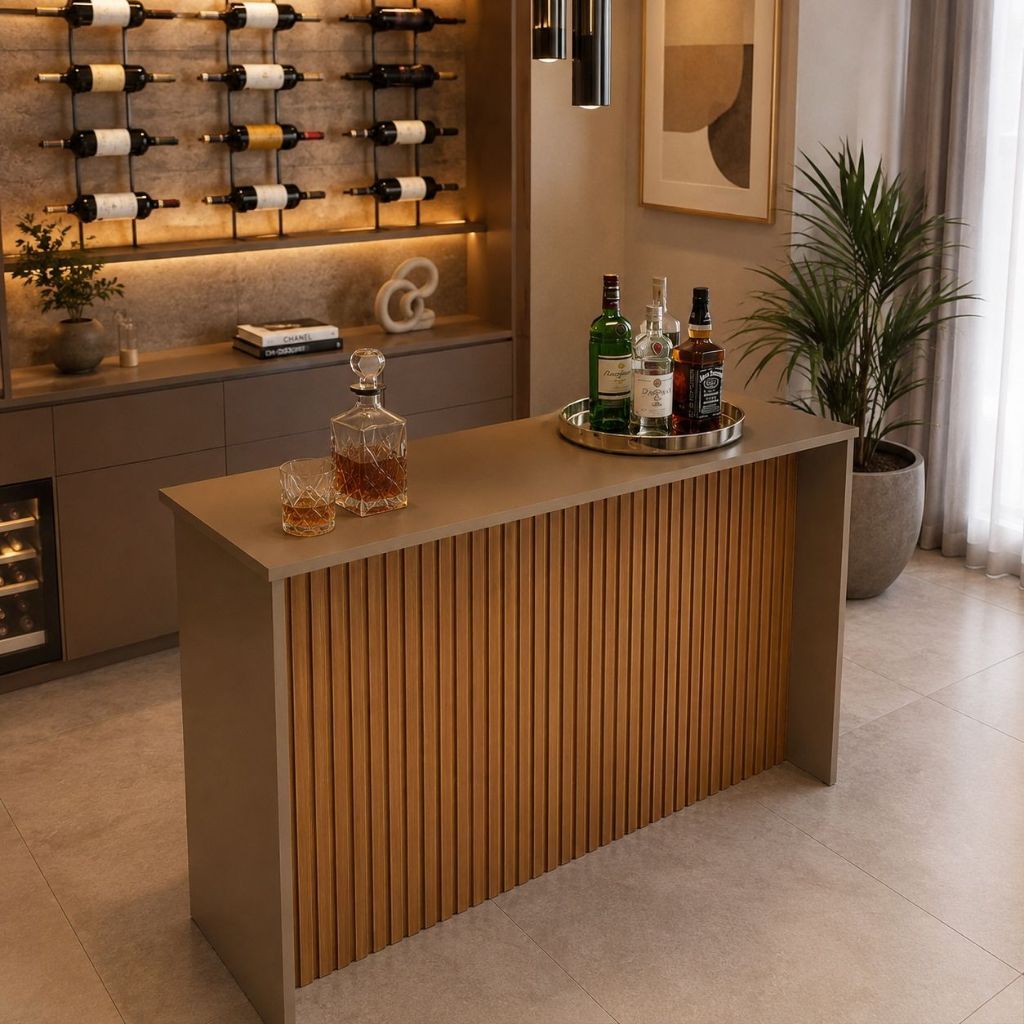 ✅ Bancada Bar Ripada 120cm Cozinha