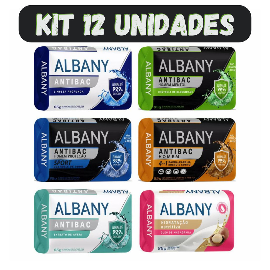 ✅ Sabonete Albany Kit 12 Unidades