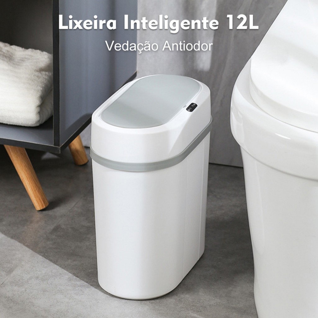 ✅ Lixeira Automática com Sensor 12L