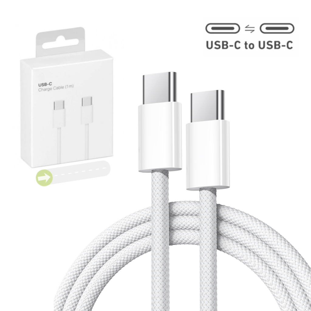 🔥 Cabo Tipo C para Tipo C USB-C – Carga Rápida – Compatível iPhone 15/16/17