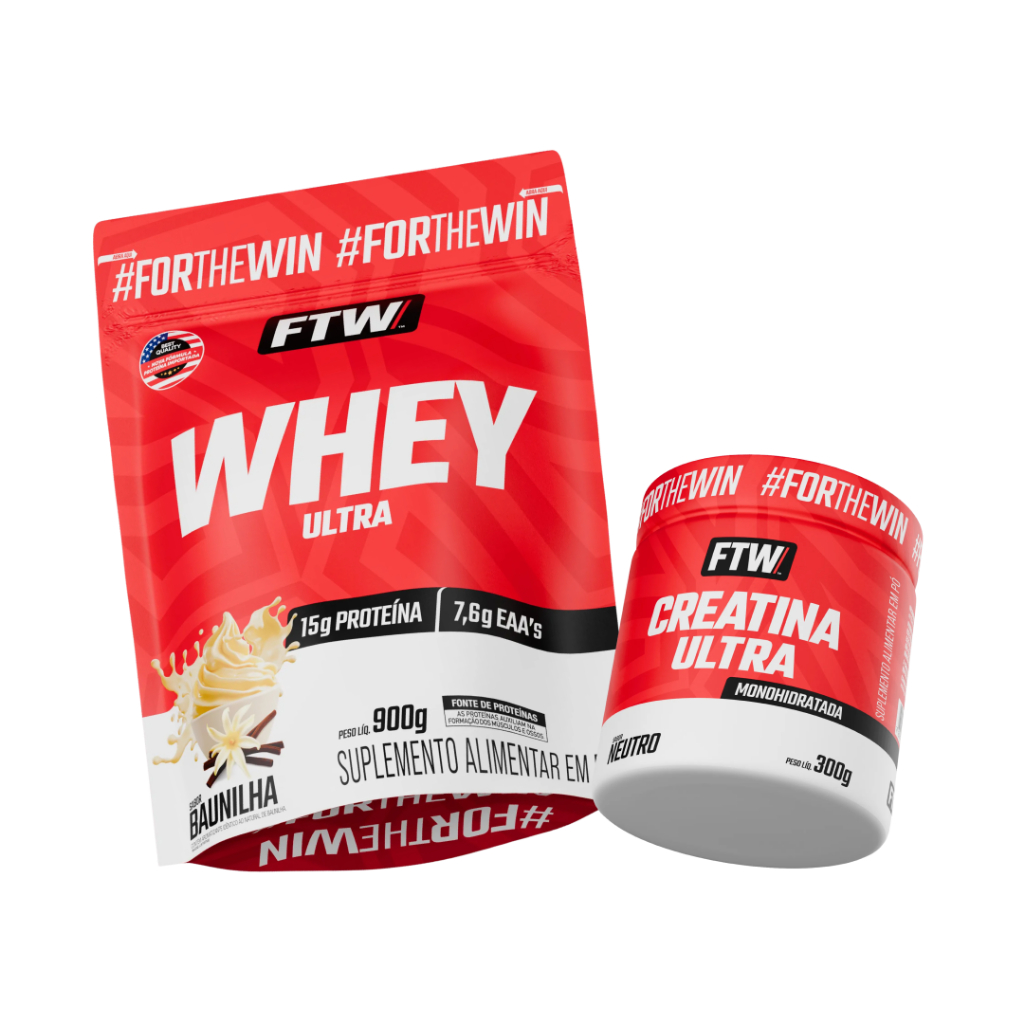 Kit Whey Protein + Creatina FTW