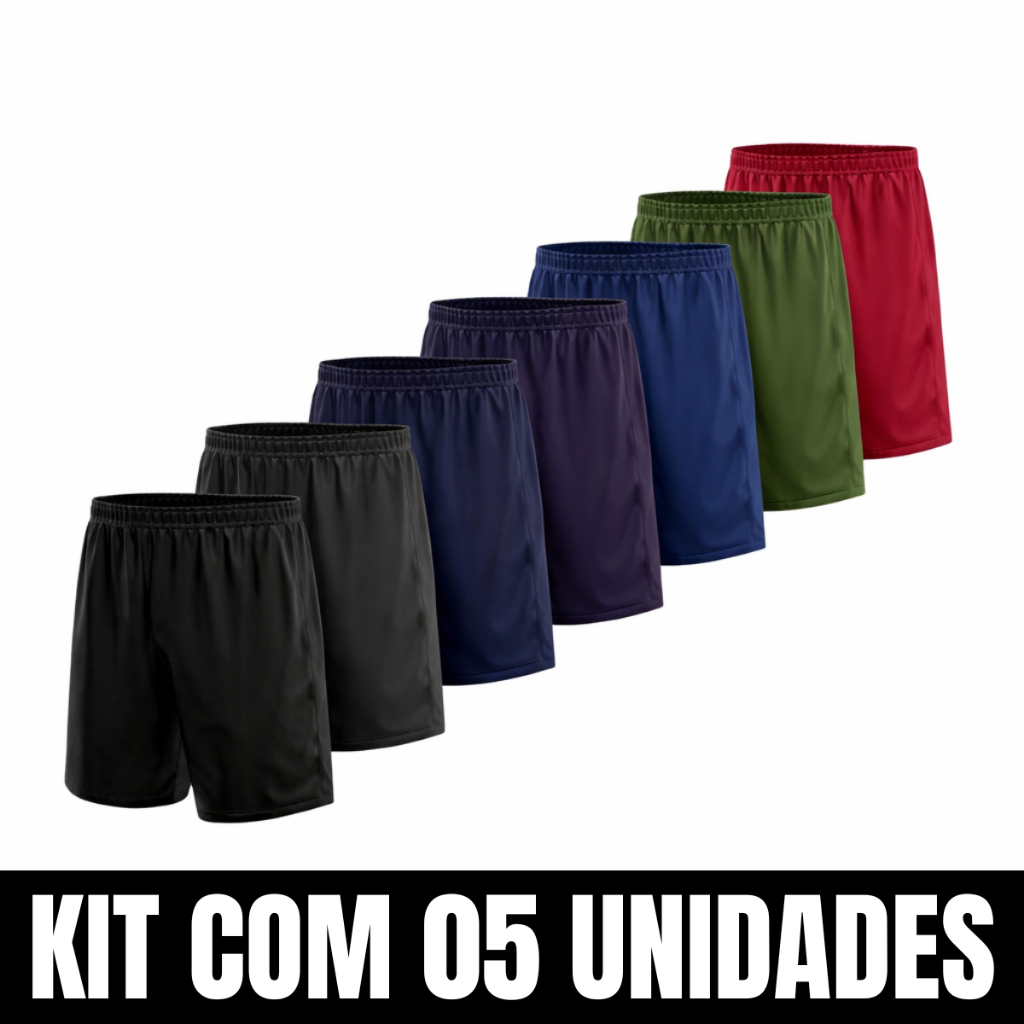✅ Kit 5 Bermudas Masculinas Sortidas