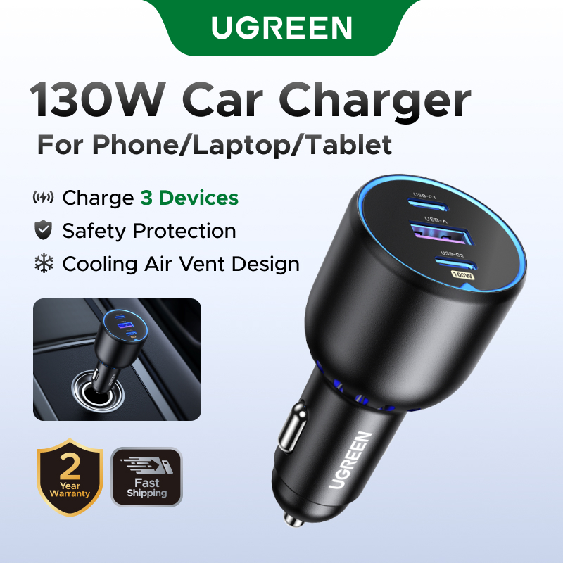 UGREEN Carregador Veicular Rápido