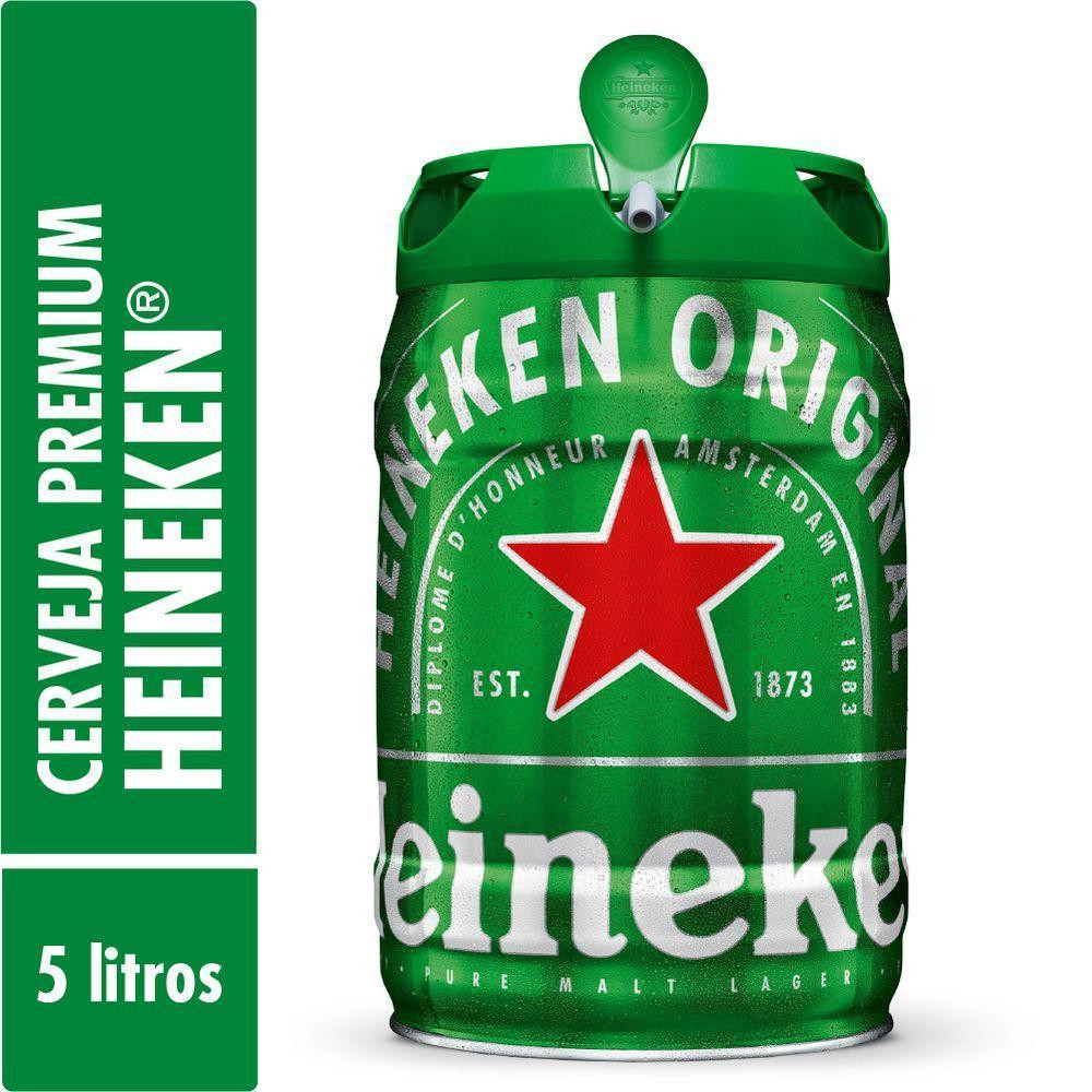 ✅ Barril Heineken 5L Cerveja Premium
