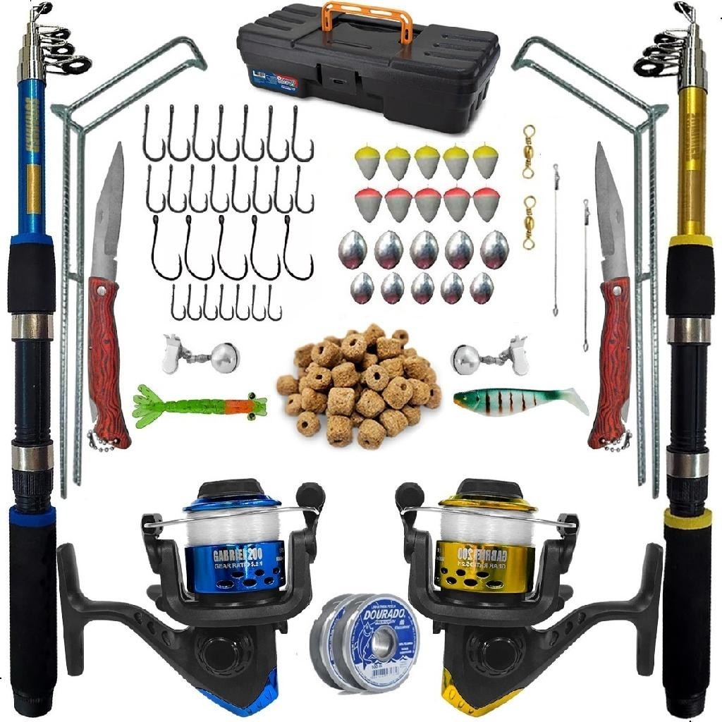 ✅ Kit de Pesca Completo 2 Varas