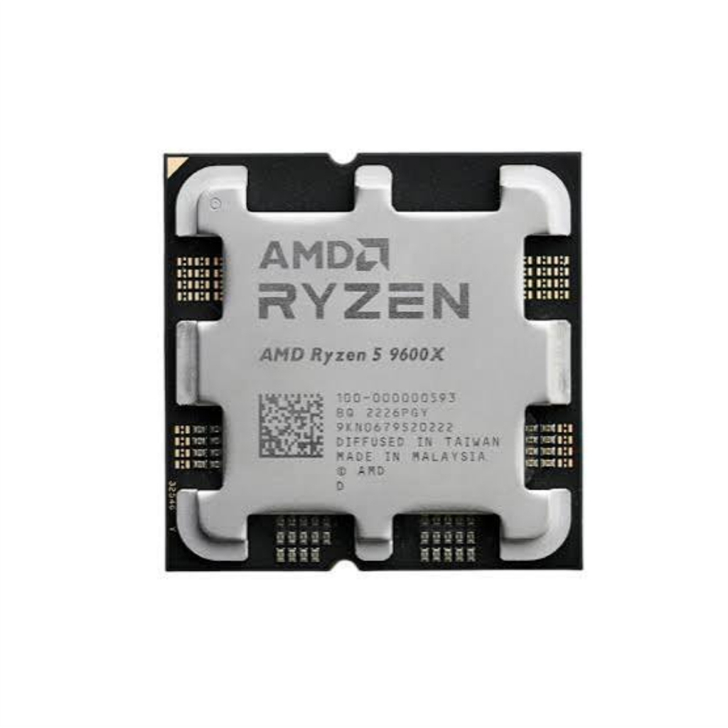 Processador AMD Ryzen 5 9600X, 3.9GHz (5.4GHz Turbo), 6-Cores 12-Threads, AM5 Novo (Sem Ca