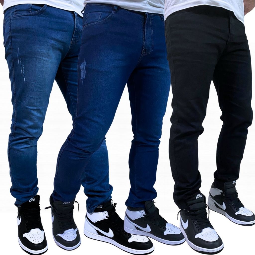✅ Kit 3 Calças Jeans Masculinas Premium