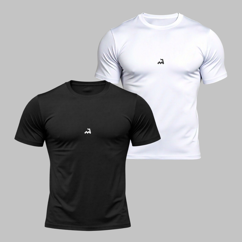 Kit 2 Camisetas Esportivas Dry Fit