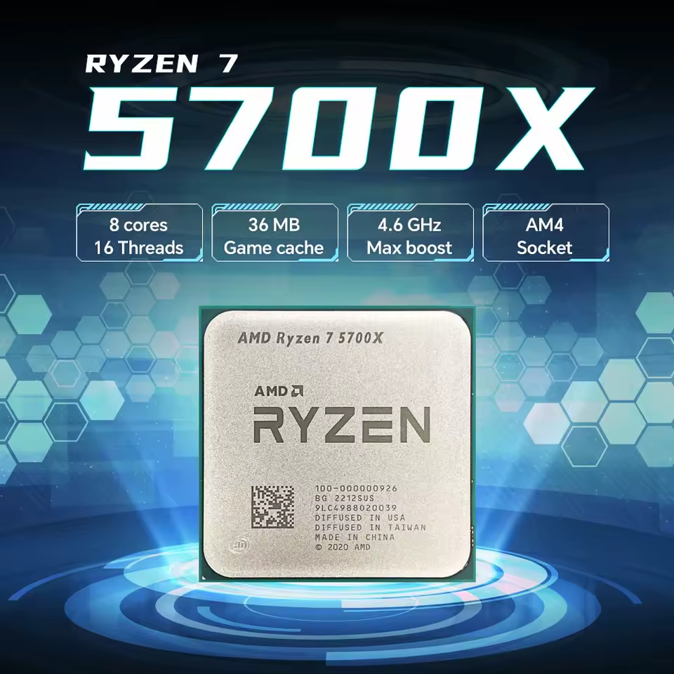 Processador AMD Ryzen 7 5700X 8/16 4.6Ghz (OEM)