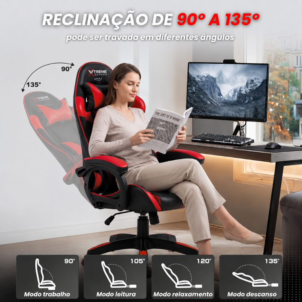 ✅ Cadeira Gamer Xtreme Maximum Conforto