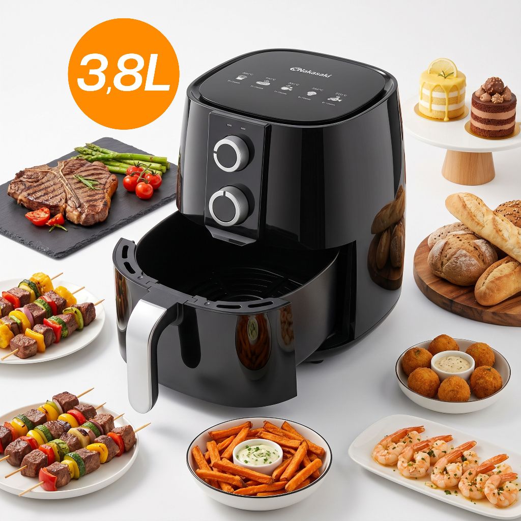 Fritadeira Air Fryer Nakasaki 3,8L