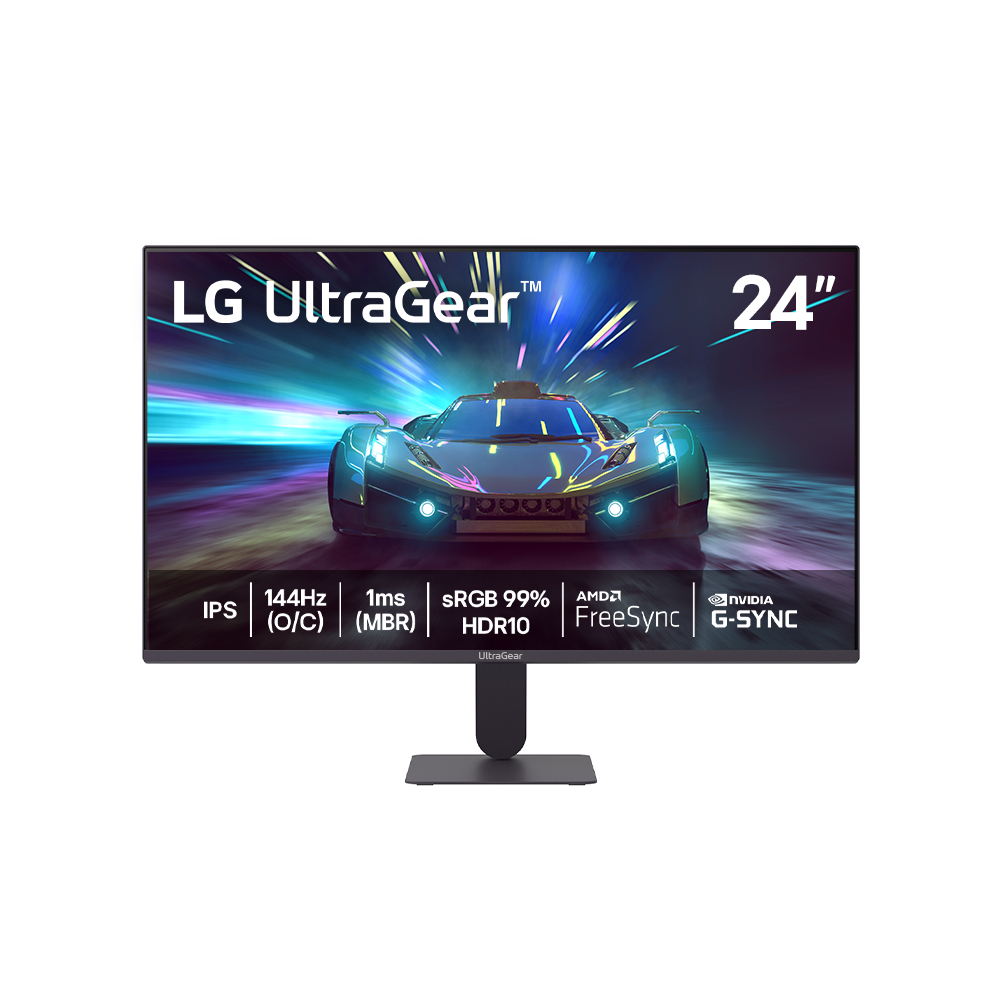 Monitor LG UltraGear 24G411A-B 24",FHD, 144Hz, 1ms (MBR), NVIDIA G-SYNC, AMD FreeSync, HDR