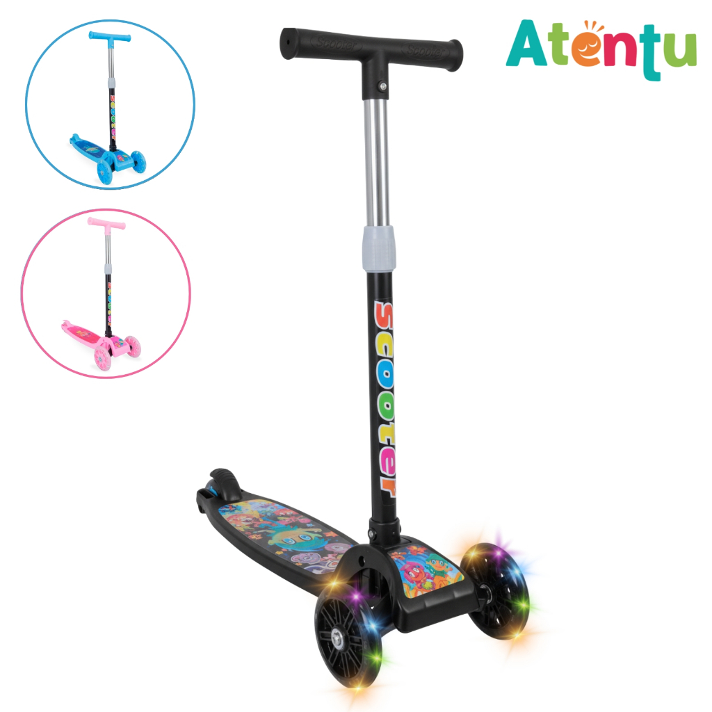 Patinete Infantil 3 Rodas com Led