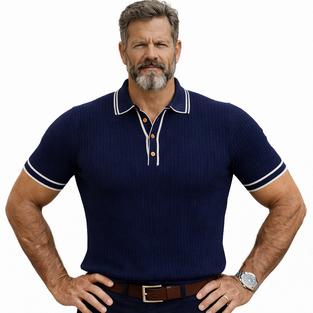 ✅ Camisa Polo Tricô Slim Fit