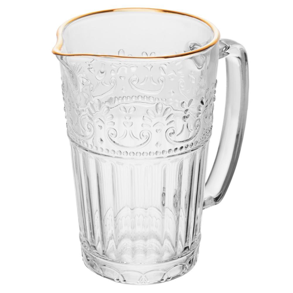 Jarra Mauve com Fio de Ouro Cristal 750ml Wollf