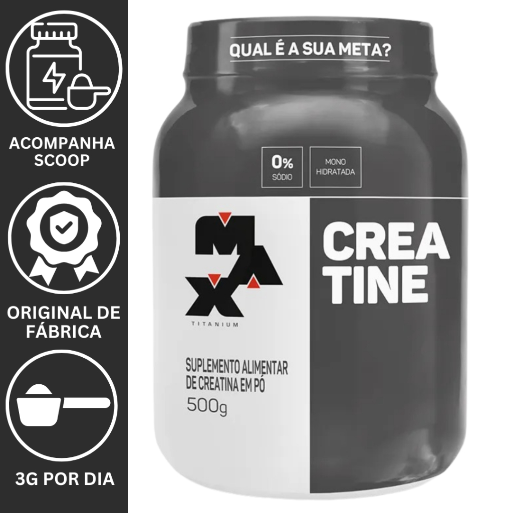 Creatina Monohidratada Pote 500g