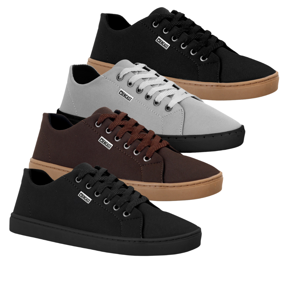 ✅ Kit 4 Tênis Masculino Casual