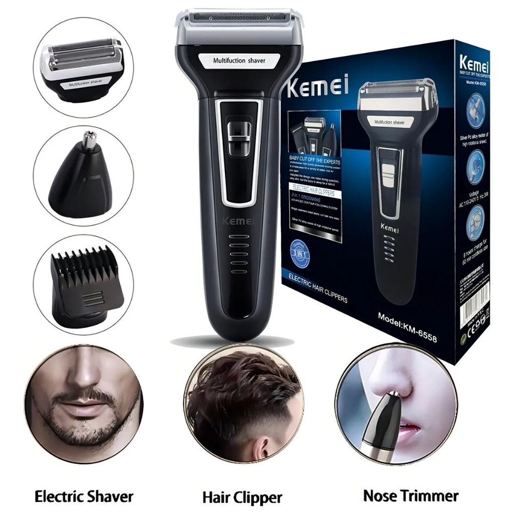 Kemei Barbeador Multifuncional KM-6558