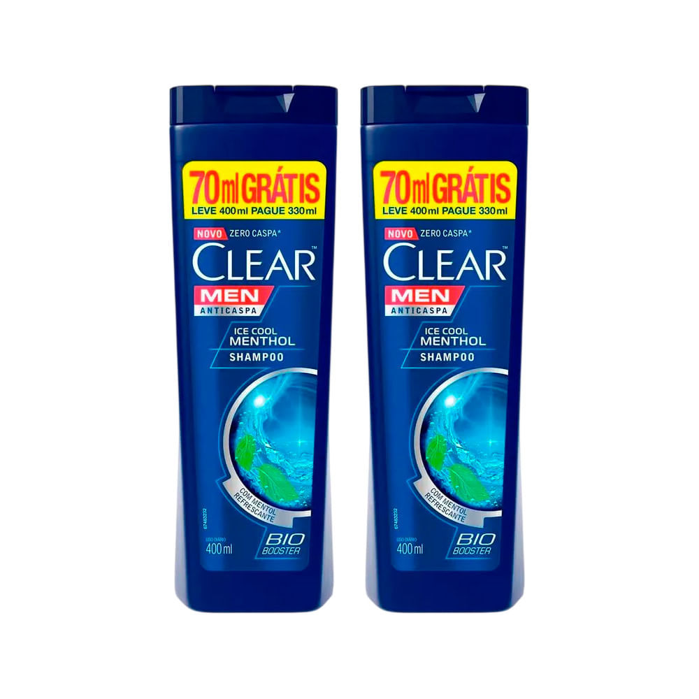 Kit Shampoo Clear Ice Cool Menthol