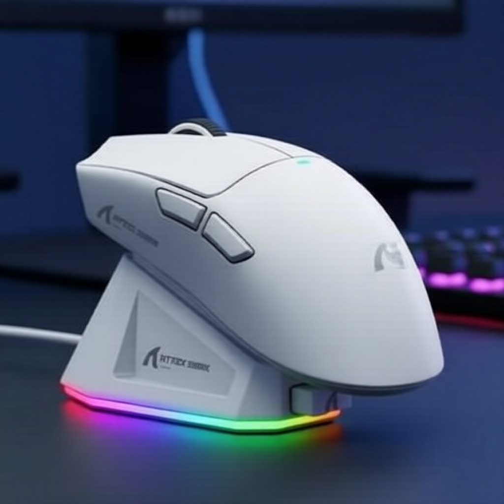 Mouse Gamer Sem Fio Attack Shark X11 Modo Triplo 2.4G BT5.0 22000DPI RGB Recarregável PC桌上