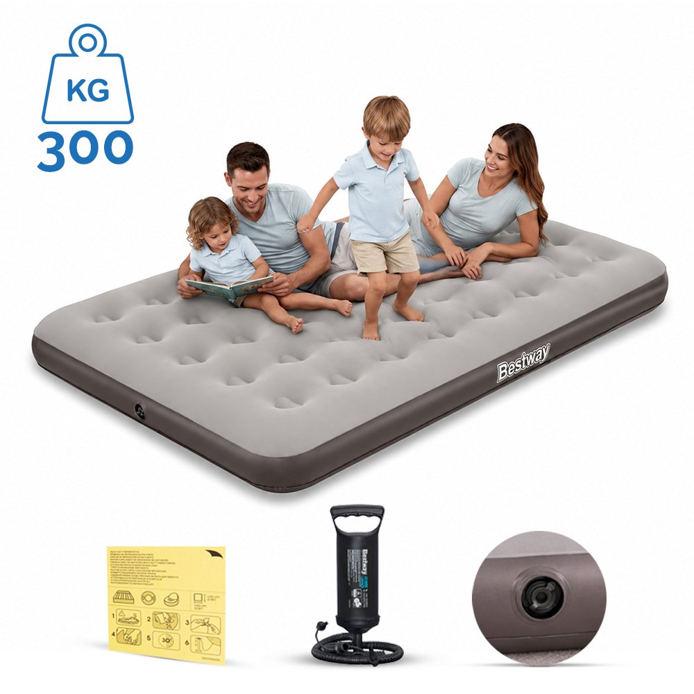 ✅ Bestway Colchão Inflável Casal com Bomba