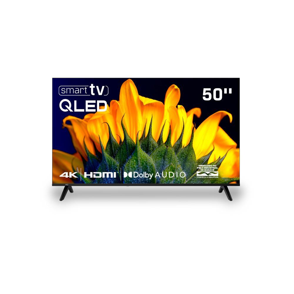 🔥 Smart TV HQ QLED 50 Polegadas HQ-QLED50SM 4K Wi-Fi Bluetooth, Dolby Audio, Apps, Netfli