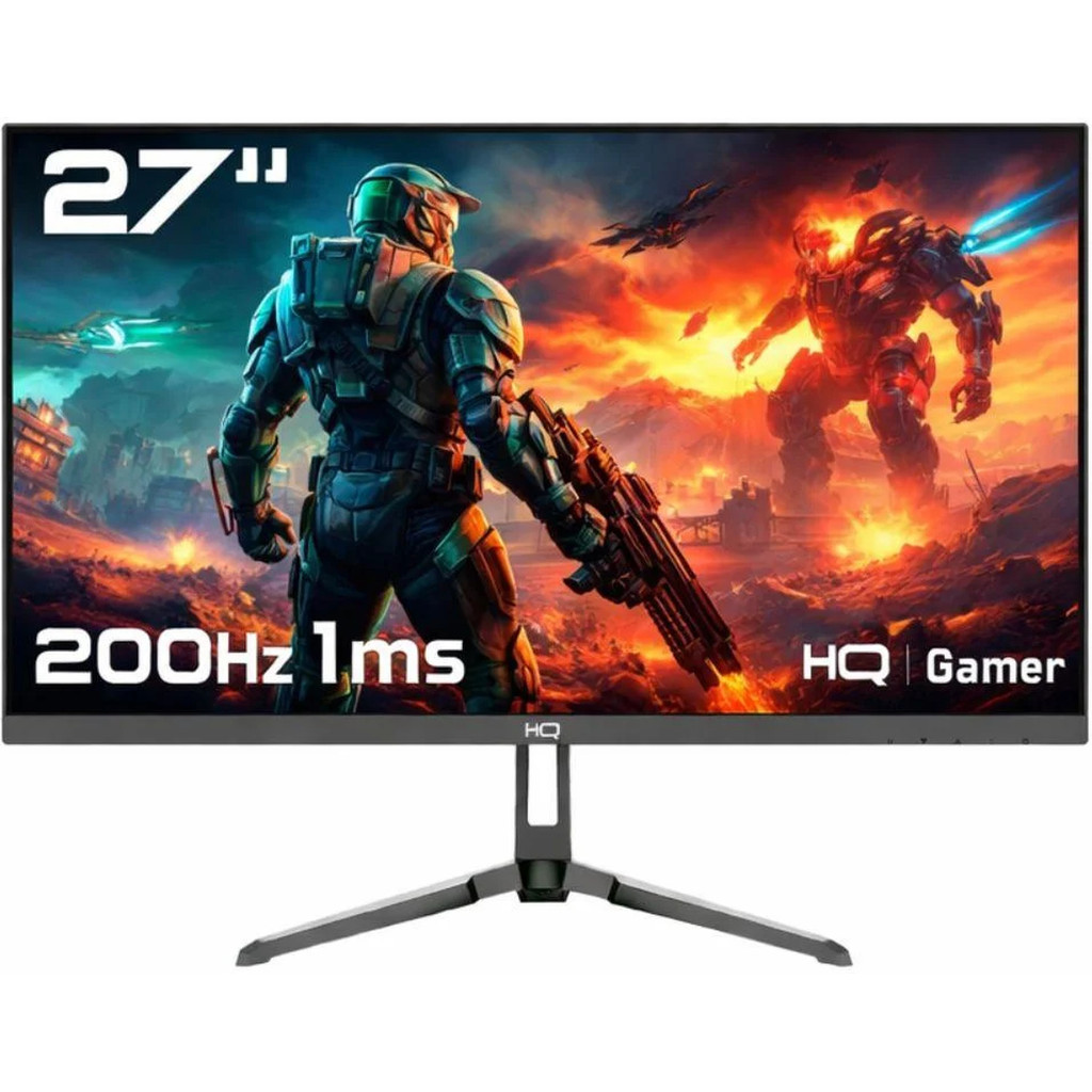 Monitor Gamer HQ Ultra, 27 Pol, IPS, Full HD, 1ms, 200Hz, HDMI/DisplayPort/P2, Preto, HQ27