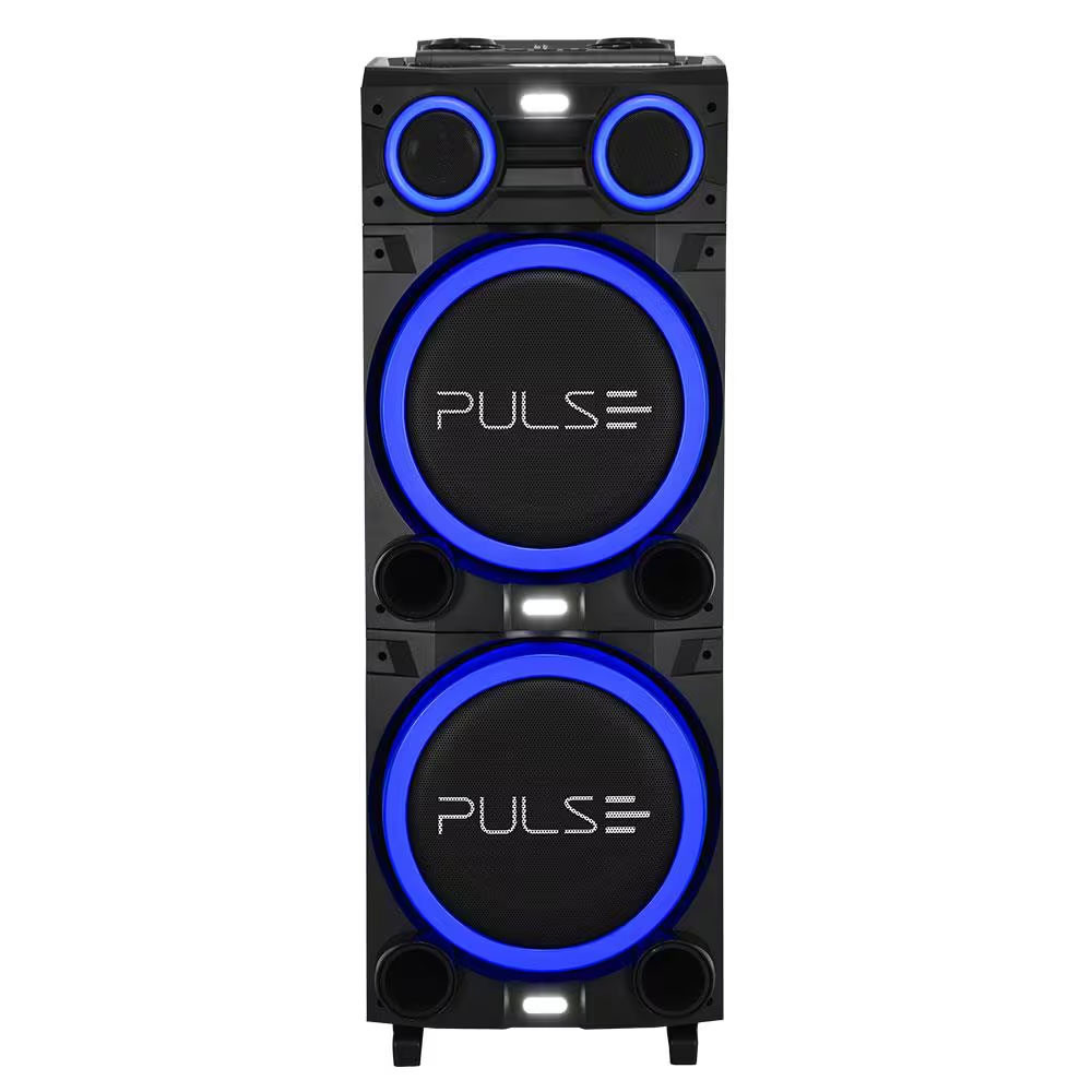 Caixa de Som Torre Multilaser Pulse Double Bluetooth 2700W RMS Luz LED Bivolt