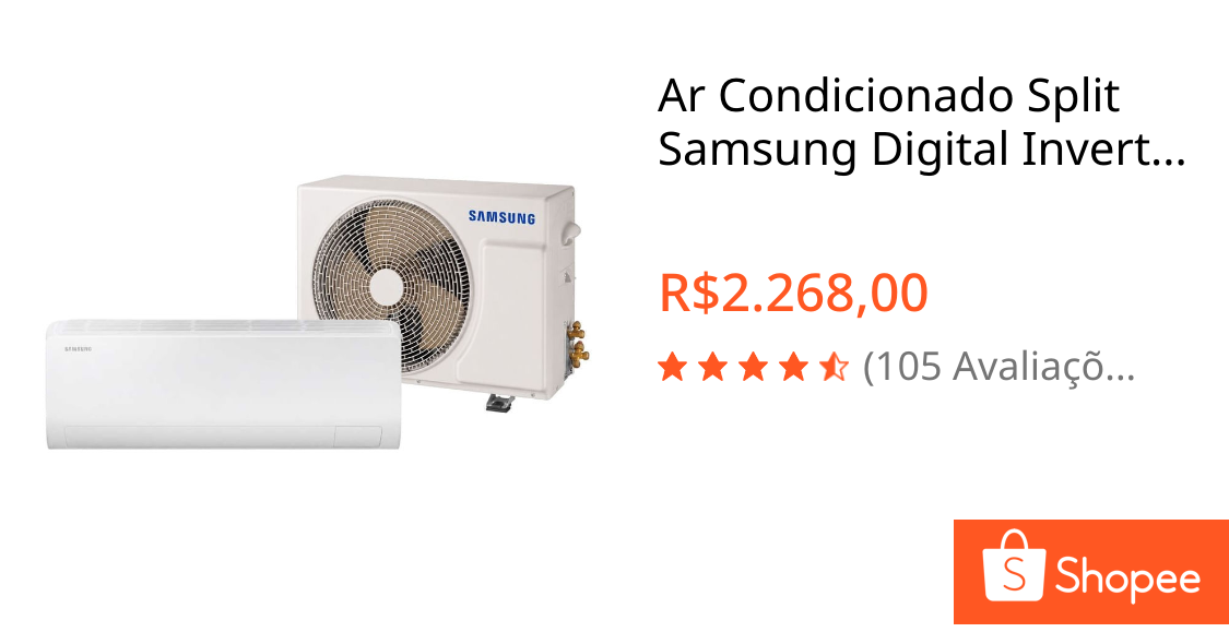 Ar Condicionado Split Samsung Digital Inverter Ultra AI 9000 BTU/h Frio