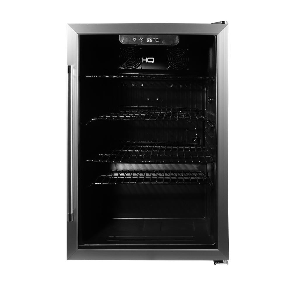 Cervejeira HQ 125L Vidro Duplo Low-E Inox Touch Até -6°C 125 Latas