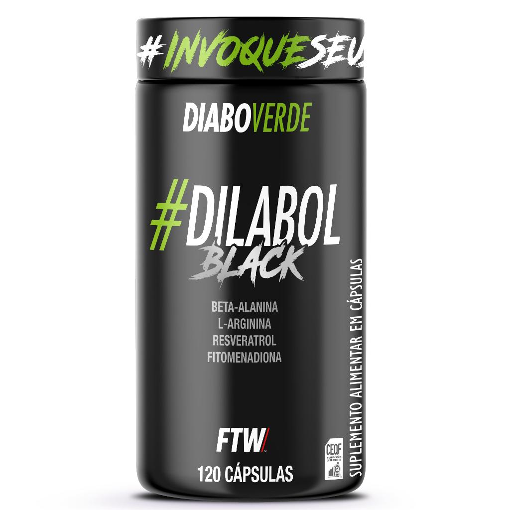 Dilabol Black Pote 120 cáps - Diabo Verde - FTW