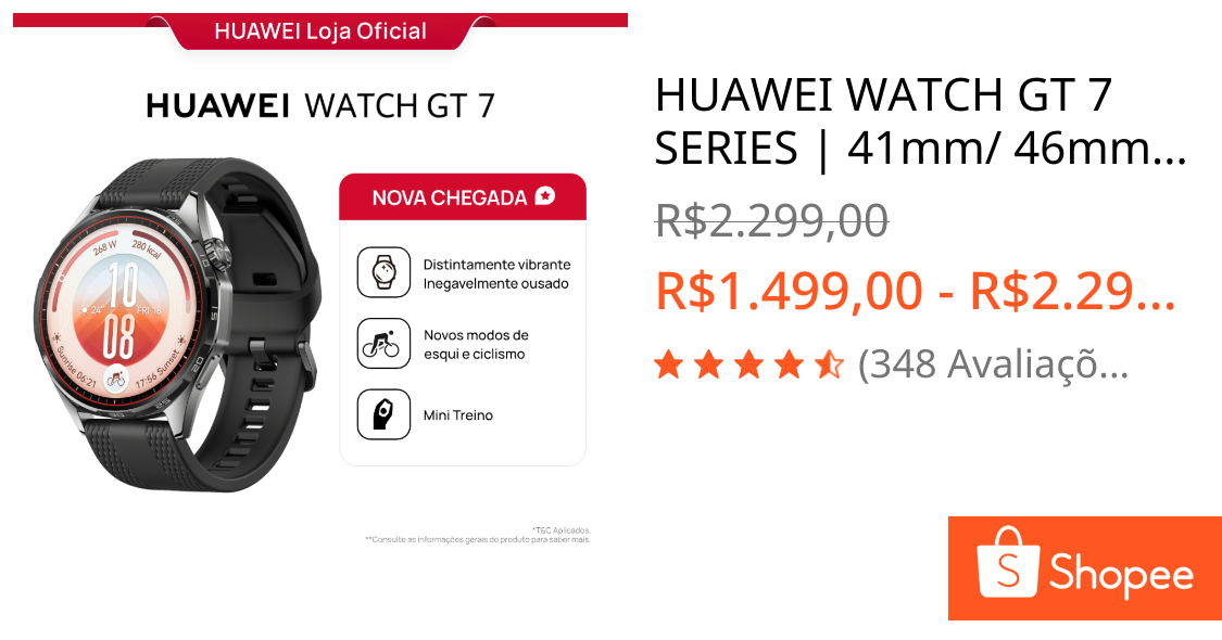 HUAWEI WATCH GT 7 SERIES | 41mm/ 46mm | Smartwatch Relógio | GPS Integrado | AMOLED 1,47" 