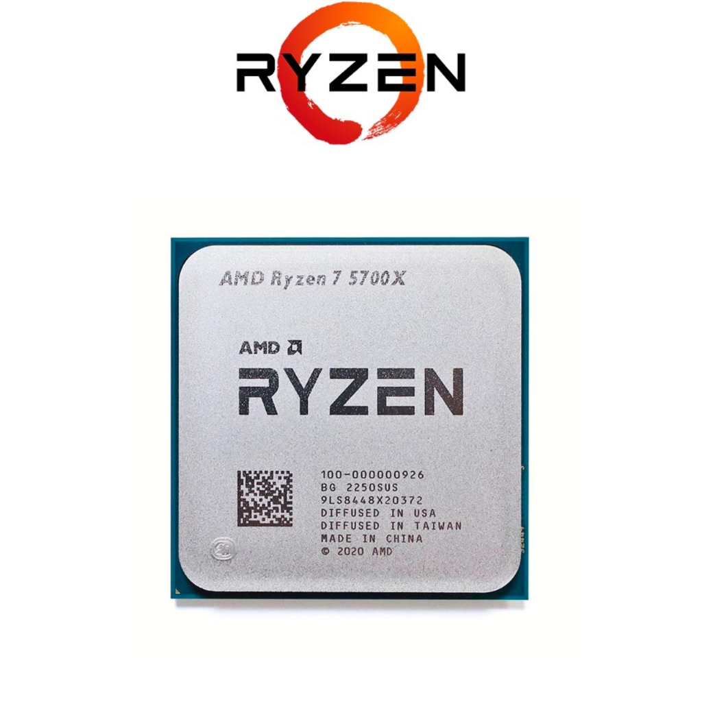 5700x Processador Ryzen 7 5700x 3.4ghz (4.6ghz Max) Novo (Sem Caixa Box ou Cooler)