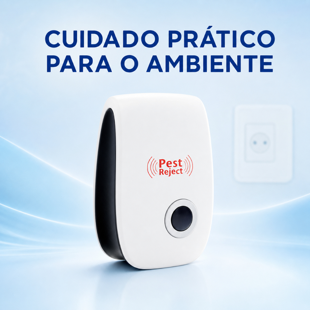 Repelente Eletrônico Ultrassônico de Tomada para Mosquitos, Insetos e Roedores