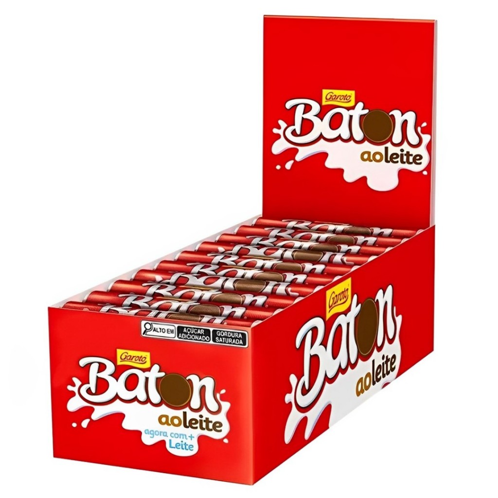 Chocolate Baton Ao Leite C/30Unidades 16g Garoto