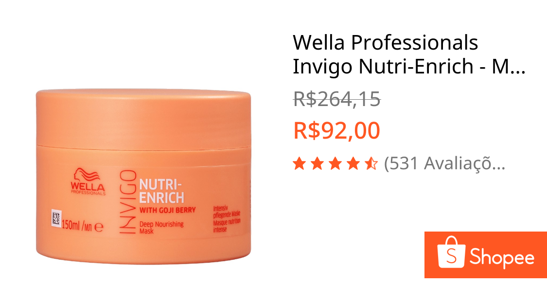 Wella Professionals Invigo Nutri-Enrich - Máscara Capilar 150ml