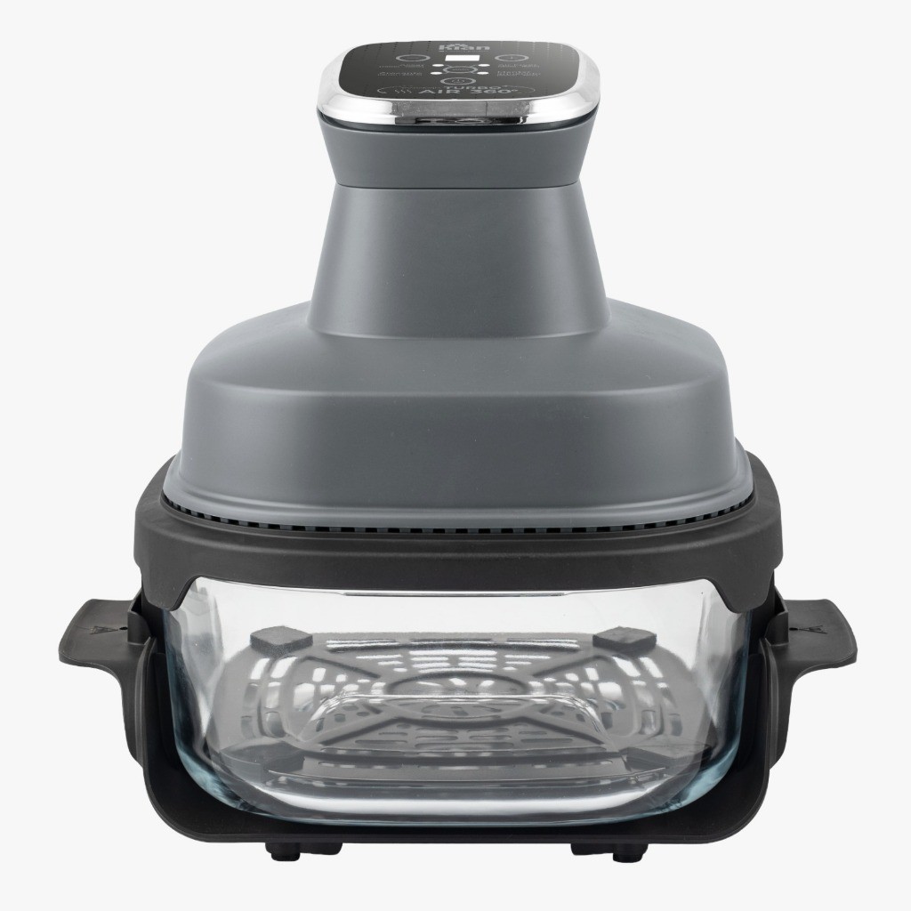 Fritadeira Elétrica 4L com Cesto de Vidro 1500W AFV-101 Air Fryer Travessa de vidro com Ta