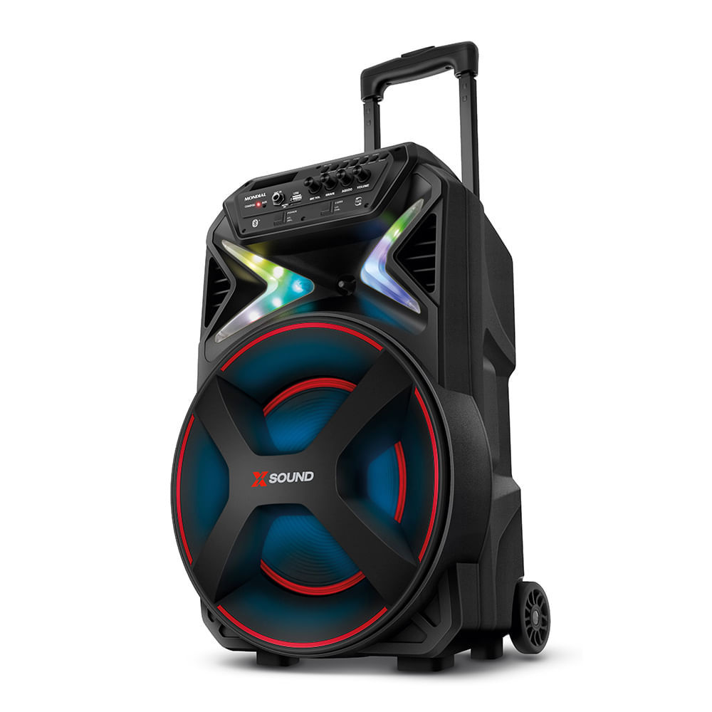 Caixa de Som Acústica Bluetooth 500W Xsound Mondial