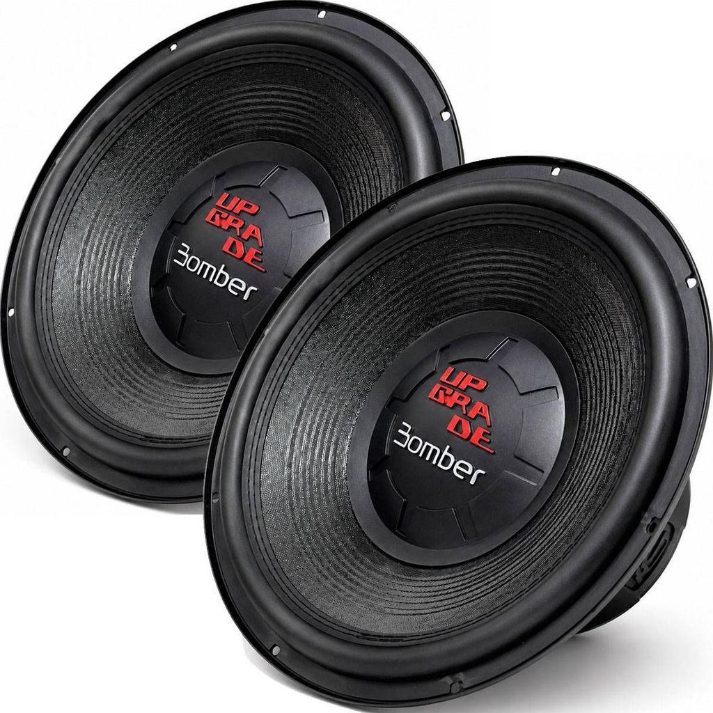 Kit 2 Subwoofer 12 Bomber Upgrade 400w RMS 4 Ohms Bobina Simples
